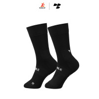 Personal Best Run - Performance Sock - Double Slash - Pure Black